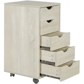 Wohnling WL5.174 Rollcontainer 33 x 38 x 64 cm braun