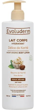 Evoluderm Feuchtigkeitsspendende Körpermilch Karité-Delice 500ml