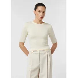 Comma, Kurzarmpullover im Slim Fit Beige 34