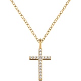 Engelsrufer Halskette mit Kreuz-Anhänger aus Sterlingsilber und Zirkonia