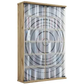 VCM CD-Regal 60 x 18 x 92 cm Braun