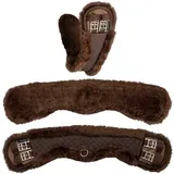 Equinate Mondgurt anatomisch Lammfell braun