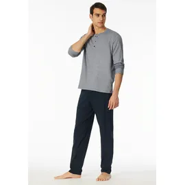 SCHIESSER Schlafanzug lang Blau XL