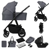 lionelo AMBER PLUS 3-in-1 Kombikinderwagen 3 in 1 - Grau