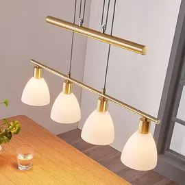 LINDBY Simeon 3-flg. 72,5 cm Glas gold