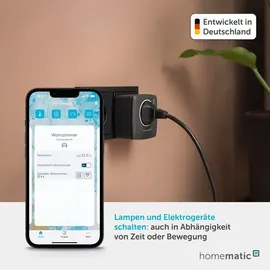 Homematic IP Smart-Home-Steckdose Anthrazit