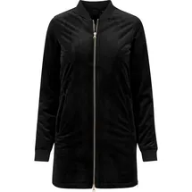 URBAN CLASSICS Long Velvet Parka Black S