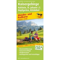 Kaisergebirge Kufstein - St. Johann i.T. Hopfgarten - Kitzbühel Wander- und Radkarte 1 : 35 000