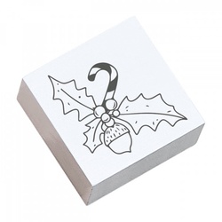 May & Berry Stempel - Stechpalmenzweig mit Zuckerstangen