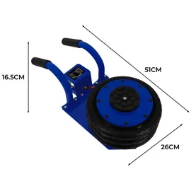 MonsterShop Pneumatischer Wagenheber 3,5T Kurzer Tragegriff 40cm Hubhöhe Rangierwagenheber