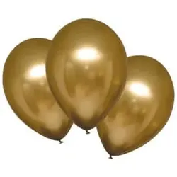 Luftballon Satin Luxe 6ST gold metallic 9907177