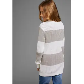 Kidsworld Strickpullover "Streifenpullover mit breitem Muster", Mädchen, Gr.