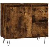 vidaXL Badschrank Räuchereiche 65x33x60 cm Holzwerkstoff