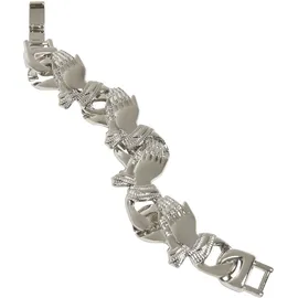 URBAN CLASSICS Pray Hands Armband Silber S/M