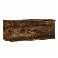 VidaXL Truhe Räuchereiche 90x35x35 cm Holzwerkstoff