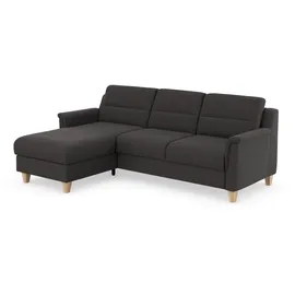 sit&more Ecksofa SIT & MORE "Farö L-Form", grau (fango), B:234cm H:90cm T:168cm, Sofas, Ecksofa, inklusive Federkern, wahlweise mit Bettfunktion und Bettkasten