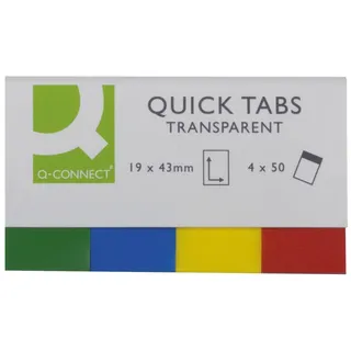 Q-Connect Page Markers Selbstklebendes Etikett Gemischte Farben