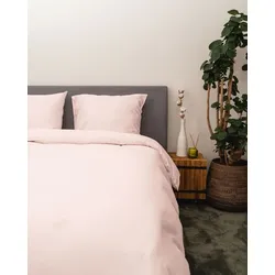 Bettwäsche KAYORI "Aya", rosa, B/L: 135cm x 200cm, , Lyocell, B/L: 80cm x 80cm, Lyocell, Obermaterial: 100% Modal, Bettwäsche, Hergestellt aus 20% Seide und 80% Lyocell