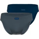 Tom Tailor Minislip »Kentucky«, (Packung, 2 St.), mit knappem Schnitt Gr. 6 (L), blau-dunkel-Streifen, , 16572022-6