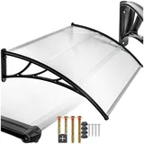 Tectake Vordach 120 x 93 cm transparent 401264