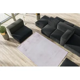 Kayoom Raika 125 Hochflorteppich 80 x 150 cm Rosa/Weiß
