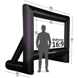 eSmart PUBLIC AIR 14 Aufblasbare Outdoor Leinwand 247 x 137 cm (110") 16:9 aufblasbar