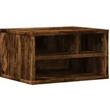 vidaXL Druckerständer, Druckertisch mit Stauraum, Druckerregal für Büro Arbeitszimmer, Druckerhalter Beistelltisch, Räuchereiche Holzwerkstoff