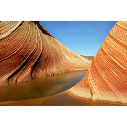 Fototapete PAPERMOON "Wellen Pariah Canyon", bunt, B:5,0m L:2,8m, Vlies, Tapeten