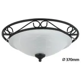 Rabalux Mediterrane Deckenlampe 1 E27 schwarz