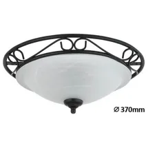 Rabalux Mediterrane Deckenlampe 1 E27 schwarz