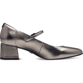 TAMARIS Damen Pumps Blockabsatz Vegan; Pewter, EU 38