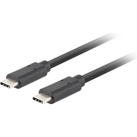 Lanberg CA-CMCM-32CU-0018-BK USB Kabel 1,8 m USB 3.2 Gen 2 (3.1 Gen 2) USB C Schwarz