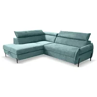 Ecksofa Romeo Stoff Blau Türkis