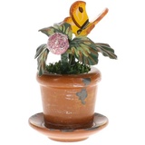 Hubrig Volkskunst GmbH Hubrig-Volkskunst Miniaturen Blumentopf Kleeblume Höhe 6 cm