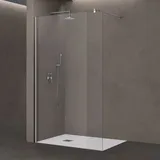 doporro Luxus Duschwand für Dusche Duschabtrennung 50x200cm Walk-In Dusche 8mm ESG-Sicherheitsglas Klarglas inkl. Nanobeschichtung Bremen01K