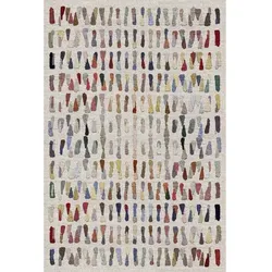 Bamyum Zola Bedruckter 160x230 Teppich Chenille-Druck Maschinell Hergestellt