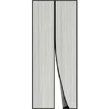 luxuskollektion Fliegengitter Tür Magnetvorhang 110 x 210 cm Schwarz