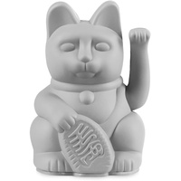 DONKEY Lucky Cat Mini | Grey - Japanische Glücksbringer Winkekatze in Grau, 9,8 cm hoch
