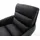 DeLife Freischwinger Abelia-Flex mit Armlehnen Echt-Leder Schwarz Freischwinger flach Schwarz