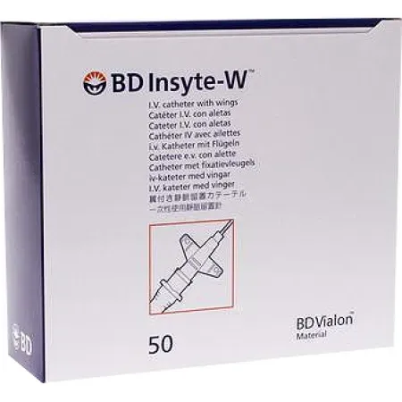 BD Insyte Katheter I.V. Mit Flügeln 20g 50 Stück (381334)