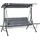 Outsunny Hollywoodschaukel Grau/Schwarz 3-Sitzer