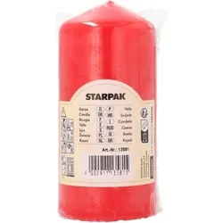 PAPSTAR Kerze 13 cm rot
