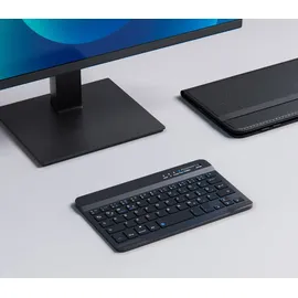 Aplic Tablet-Tastatur, Bluetooth, Kunstledercase für 7-8" Tablets, flaches & kompaktes Format