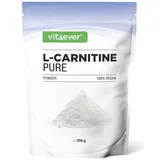 Vit4ever L-Carnitin Pure 300 g Pulver ohne Zusätze - 100% L-Carnitin Tartrat - 100 Portionen mit 3000 mg Carnitinpulver - Vegan