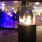 Kratki Terrassenheizer Patio Mini Glas schwarz automatische Steuerung 8,2kW