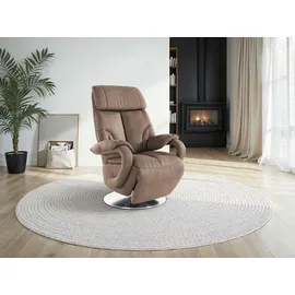sit&more TV-Sessel Invito Kunstleder 80 x 115 x 80 cm Braun mit Motor und Aufstehhilfe