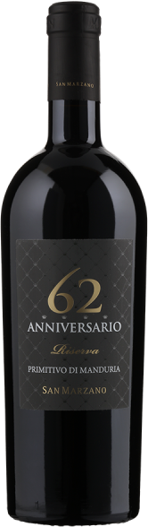 Anniversario 62 Primitivo di Manduria Riserva - 2018 - Cantine San Marzano - Italienischer Rotwein