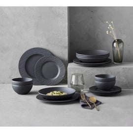 Villeroy & Boch Tafelservice, Essen & Trinken, Geschirr, Geschirr-Sets, Kombiservice 16-tlg. Schwarz