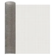 vidaXL Mesh Bildschirm 60 x 200 cm Edelstahl