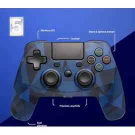 Snakebyte Game:Pad 4 S Wireless camo blue